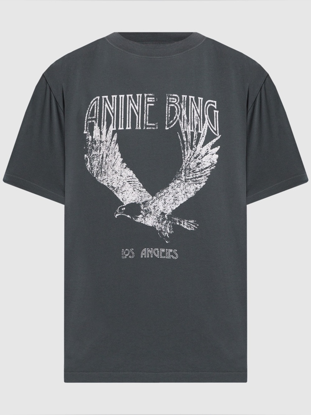 Anine Bing Lili Washed Black Eagle Tee